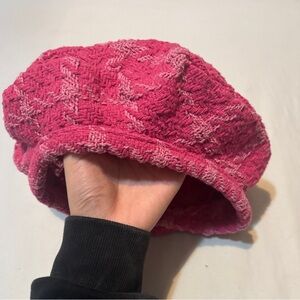Pink Textured Beret